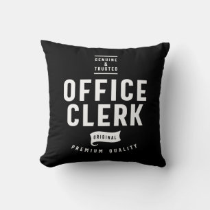 Büroangestellter Job Titel Kissen