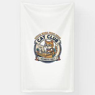 Büroarbeit von zu Hause aus Katze Katzenliebhaber- Banner