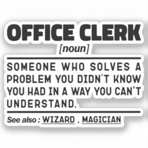 Büroassistent Noun Beruflich Admin Assistant Aufkleber