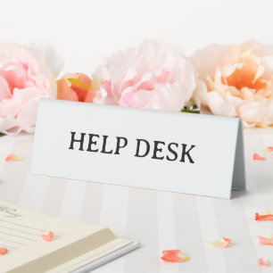 Bürobedarf-Hilfe-Desk Minimalistisches Design Tischaufsteller