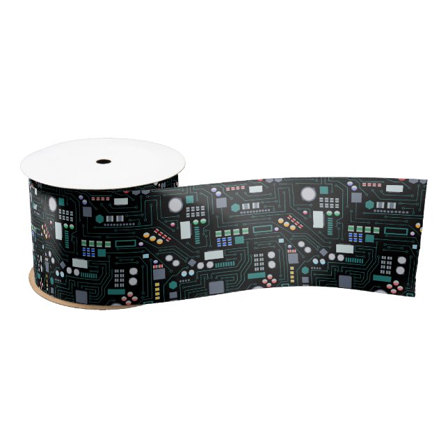 Bürodekor für Computerplatine Satinband (Spule)