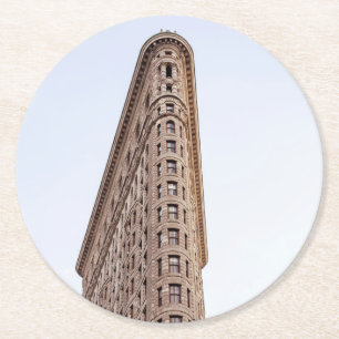 Bürogebäude Flatiron Runder Pappuntersetzer
