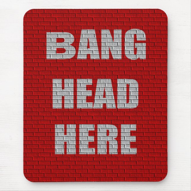 Bürogeschenk des Knall-Kopfes hier Mousepad (Vorne)