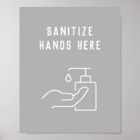 Bürohygiene entschärfen Sie Ihre Hände hier Plakat