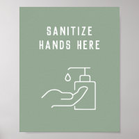 Bürohygiene entschärfen Sie Ihre Hände hier Plakat