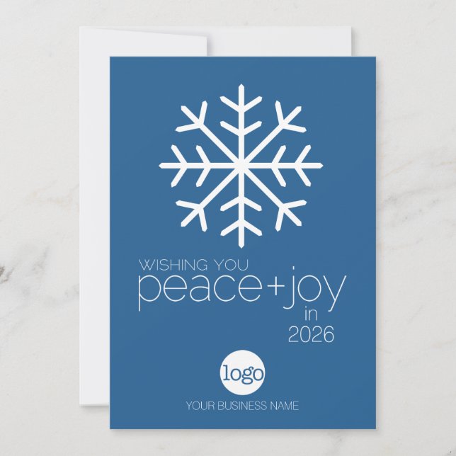 Bürokalender - Logos für friedliche Freude Feiertagskarte (Vorderseite)