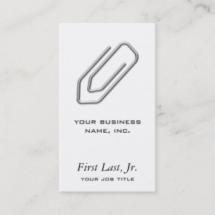 Büroklammer Visitenkarte