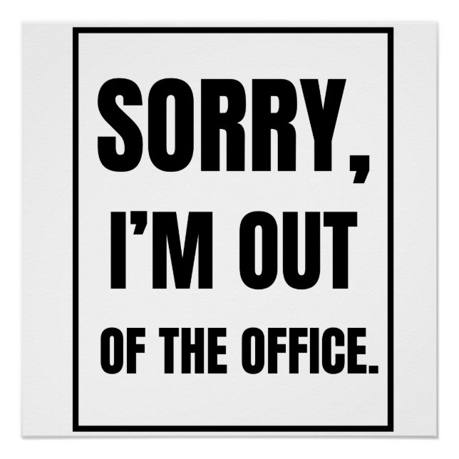 Bürokostenvoranschlag Poster (Vorderseite)