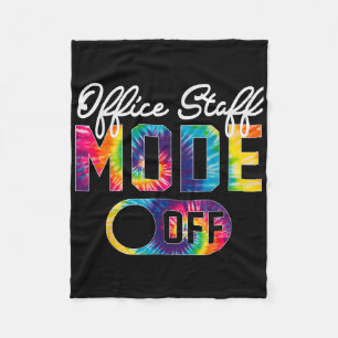 Büropersonal-Modus Aus Letzter Schultag Tie Dye S Fleecedecke