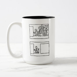 Bürotasse von David Benbow Zweifarbige Tasse