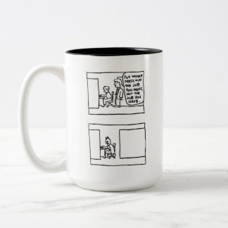 Bürotasse von David Benbow Zweifarbige Tasse