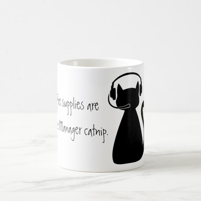 Bürozubehöre sind Bühne-Manager-Katzenminze Kaffeetasse (Mittel)