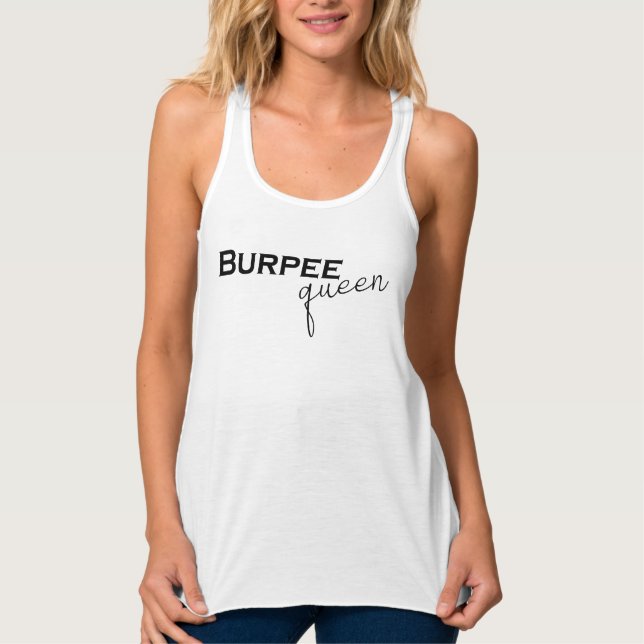 Burpee-Königin Tank Top (Vorderseite)
