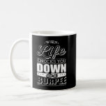 Burpees Fitness-Turnhalleworkout-Inspiration Kaffeetasse<br><div class="desc">Burpees Fitness-Turnhalleworkout-Inspirationsentwurf für Fitnessliebhaber.</div>