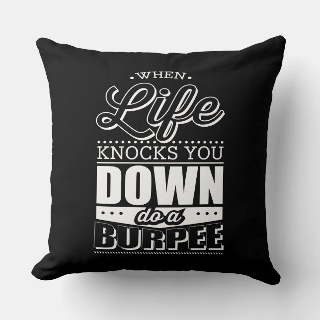 Burpees Fitness-Turnhalleworkout-Inspiration Kissen (Vorderseite)