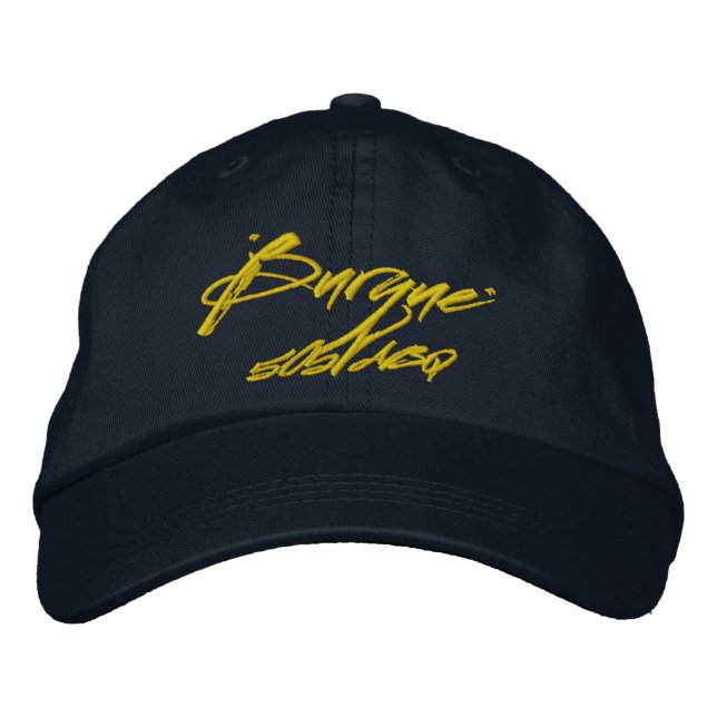 Burque 505 ABQ Bestickte Baseballkappe (Vorderseite)