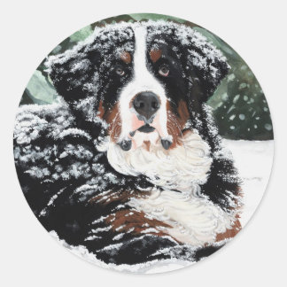 Burr Runder Aufkleber