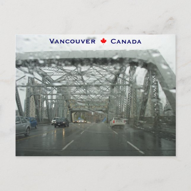 Burrard Bridge Vancouver Kanada Postkarte (Vorderseite)