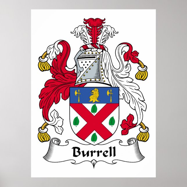 Burrell-Familienwappen Poster (Vorne)