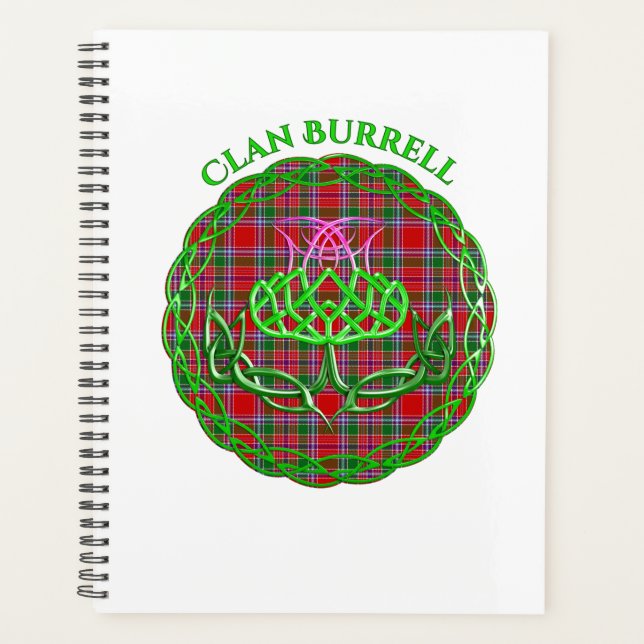 Burrell Scottish Tartan Celtic Thistle Planer (Vorderseite)