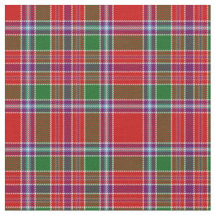 Burrell Tartan Print Stoff