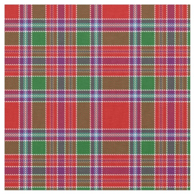 Burrell Tartan Print Stoff (Nahaufnahme)