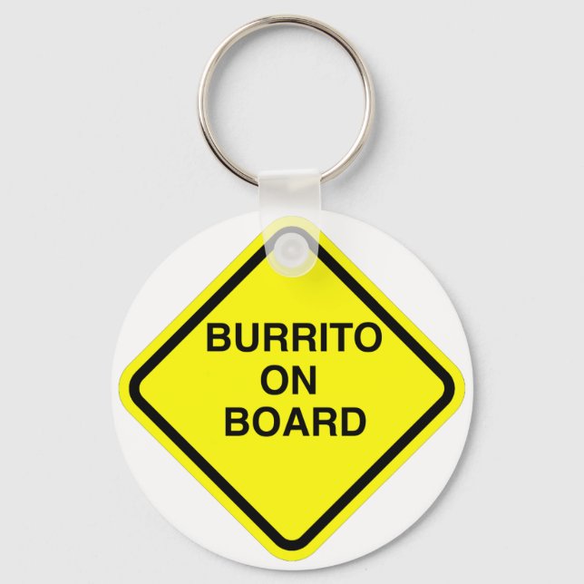 Burrito an Bord Schlüsselanhänger (Vorderseite)
