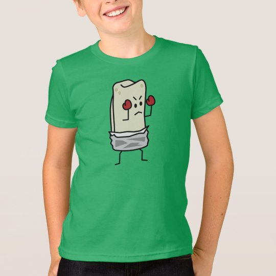 Burrito-Boxer-Kämpfer mit roten Boxhandschuhen T-Shirt