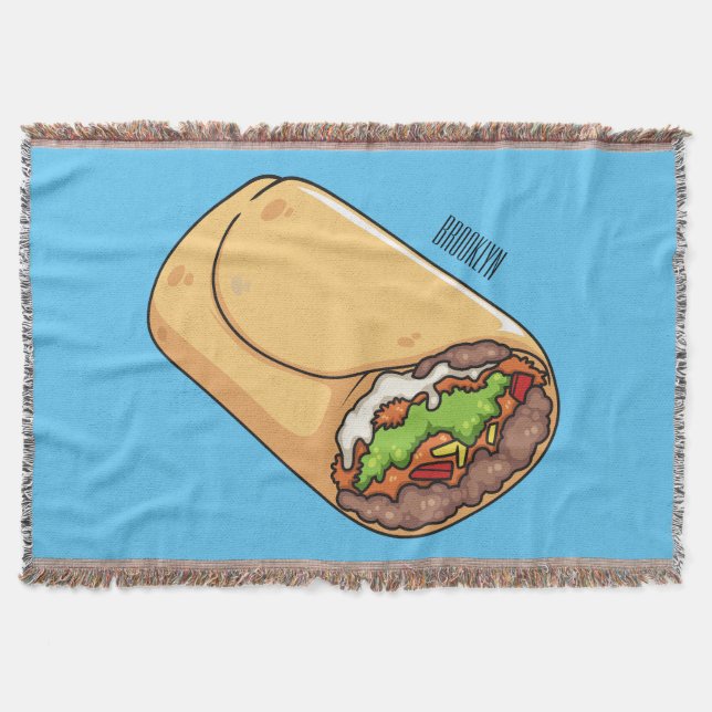 Burrito-Cartoon-Abbildung Decke (Vorderseite)