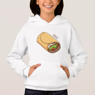 Burrito-Cartoon-Abbildung Hoodie