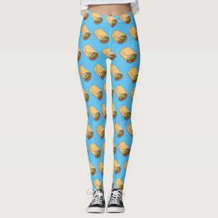 Burrito-Cartoon-Abbildung Leggings