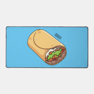 Burrito-Cartoon-Abbildung Schreibtischunterlage