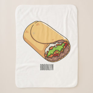 Burrito-Cartoon-Abbildung Sherpadecke