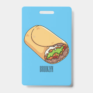 Burrito-Cartoon-Illustration Ausweis