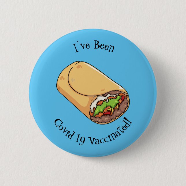 Burrito cartoon illustration button (Vorderseite)