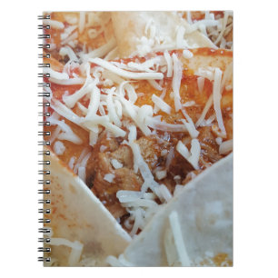 Burrito Cheese Funny Food Hintergrund Notizblock