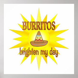 Burritos Brighten Poster