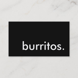 Burritos. LoyalitätsLochkarte Treuekarte