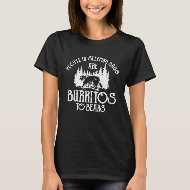Burritos mexikanisches Ernährungsbewusstsein gegen T-Shirt (Vorderseite)