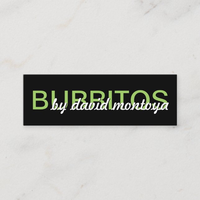 Burritos mit anpassbarem Koch Treuekarte (Vorderseite)