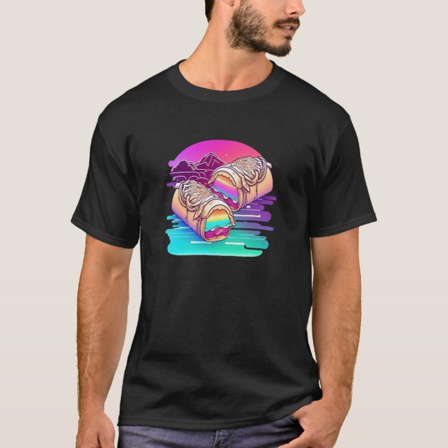 Burritos mit futuristischem Flair für eine moderne T-Shirt (Vorderseite)