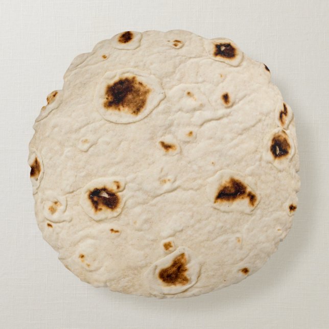 Burritos, Riesentortilla Rundes Kissen (Vorderseite)