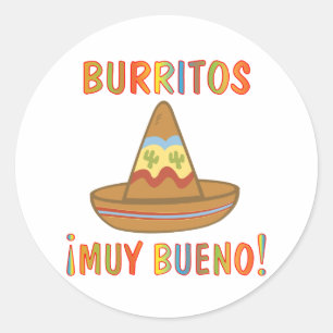 BURRITOS RUNDER AUFKLEBER