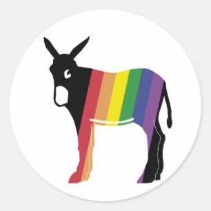 Burro-Katala-gai Runder Aufkleber