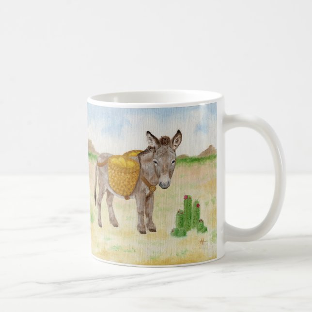 Burro mit der Korb-Tasse Kaffeetasse (Rechts)