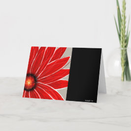 Burst Card der roten Blume Karte