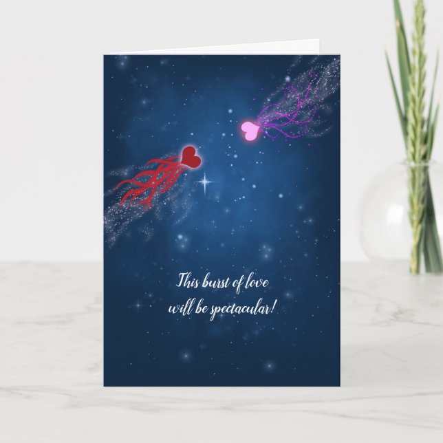 Burst der Liebe - Valentinisches Da7 Karte (Vorderseite)