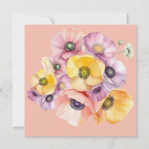 Burst of Anemones Flat Card