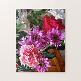 Burst of Color Spring Bouquet Jigsaw Puzzle