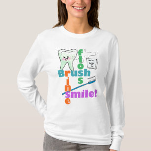 Bürsten-Glasschlacken-Spülen-Lächeln T-Shirt